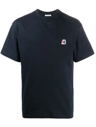 Moncler Logo-patch T-shirt In Blue