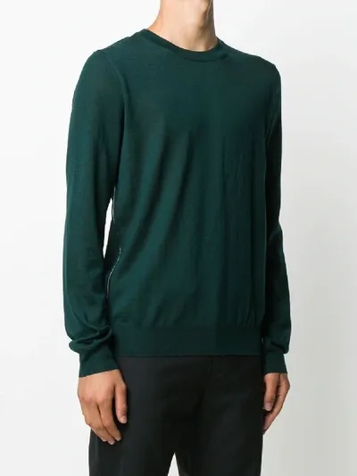 Maison Margiela Knitted Long-sleeve Jumper In Green