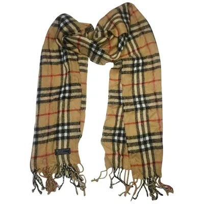 Pre-owned Burberry Wool Scarf & Pocket Square In Multicolour