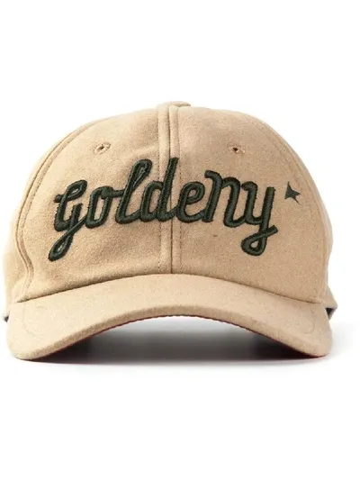 Golden Goose Baseballkappe Mit Aufgesticktem Logo In Neutrals