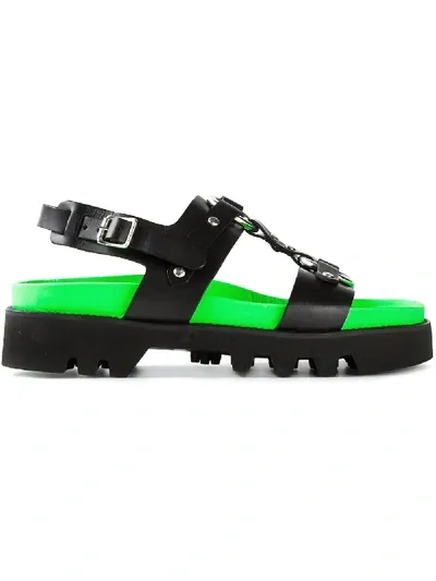 Dsquared2 Sandalen Mit Kontrastierender Innensohle In Black