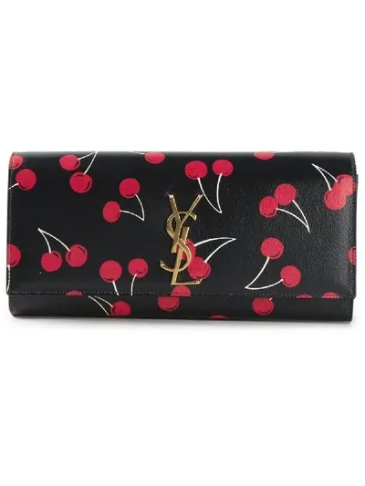 Saint Laurent 'monogramme' Clutch In Black