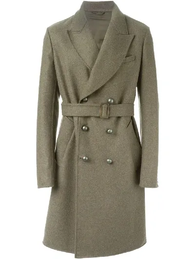 Ermanno Scervino Doppelreihiger Mantel Im Military-stil In Green