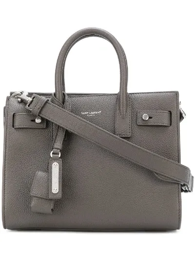 Saint Laurent "nano" 'sac De Jour' Handtasche In Grey