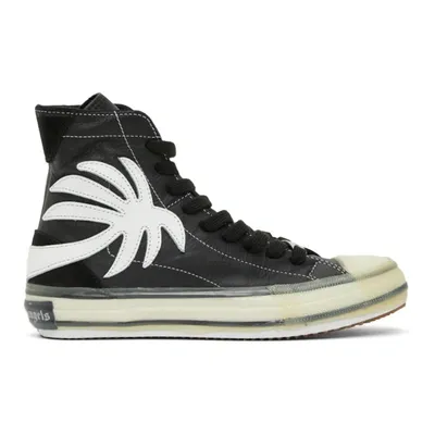 Palm Angels Black Palm Vulcanized High Sneakers