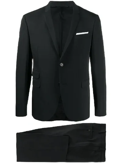 Neil Barrett Single-breasted Slim-fit Suit In Black