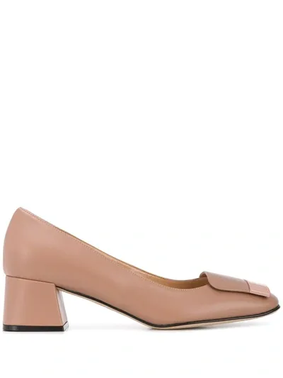 Sergio Rossi Sr1 50mm Leather Pumps In Neutrals