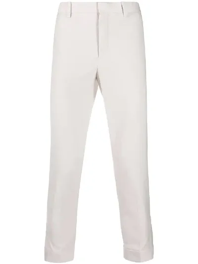 Neil Barrett Slim-fit Cropped Trousers In Neutrals