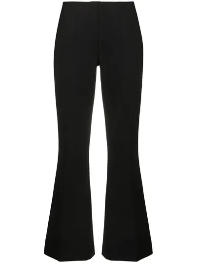 P.a.r.o.s.h Flared Trousers In Black