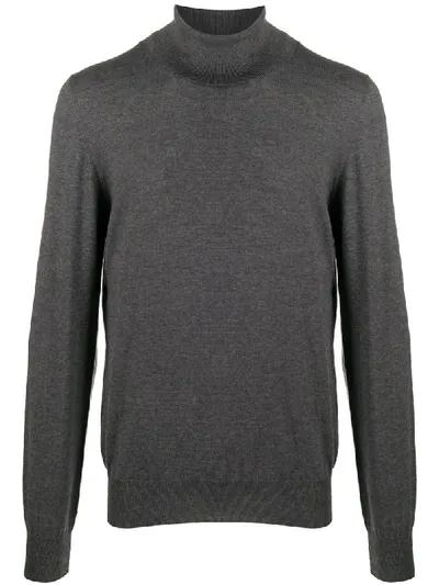 Maison Margiela Four-stitch Roll Neck Jumper In Grey