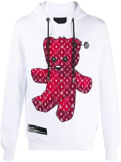 Philipp Plein Teddy Bear Sweatshirt In White