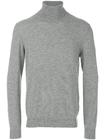 Z Zegna Roll Neck Sweater In Grey