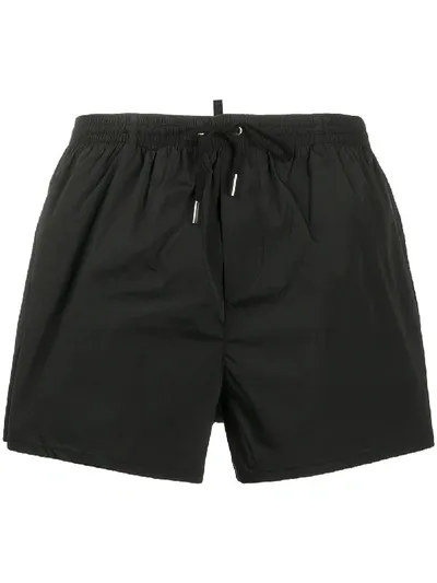 Dsquared2 Logo Swim Shorts In Black