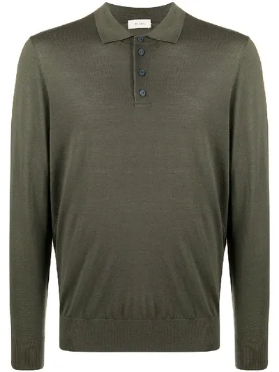 Z Zegna Fine Wool Polo Shirt In Green