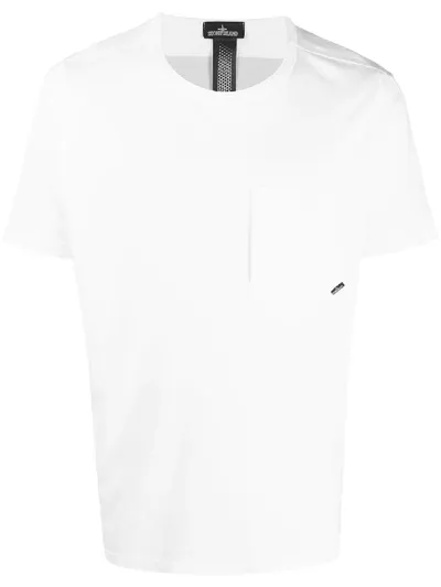 Stone Island Shadow Project Graphic-print Crew-neck T-shirt In White