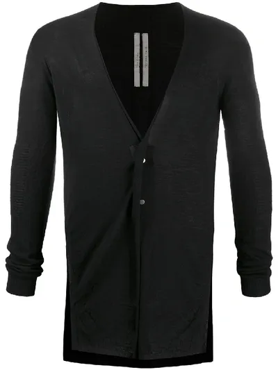 Rick Owens Performa Longline Cardigan In Black