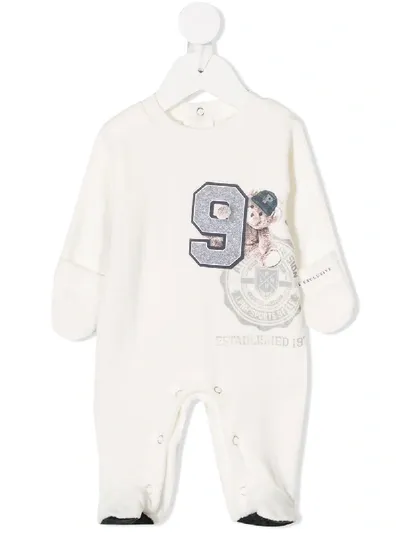 Lapin House Babies' Teddy Bear Print Pajamas In Neutrals