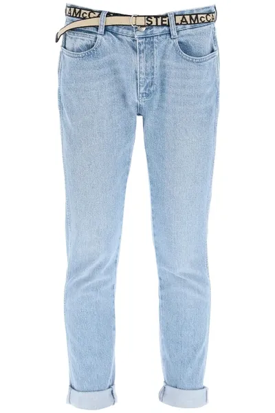 Stella Mccartney Jeans Skinny Con Cintura In Blu