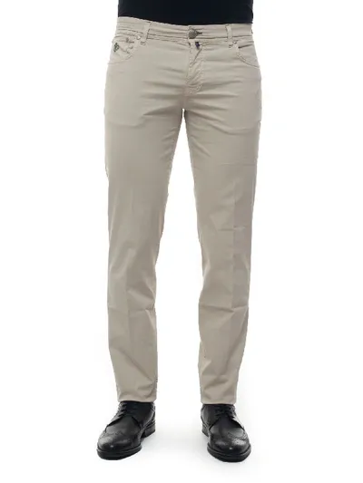 Luigi Borrelli Caraciolo 5-pocket Trousers Beige Cotton Man