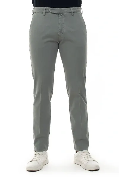 Luigi Borrelli Chino Medium Grey Cotton Man