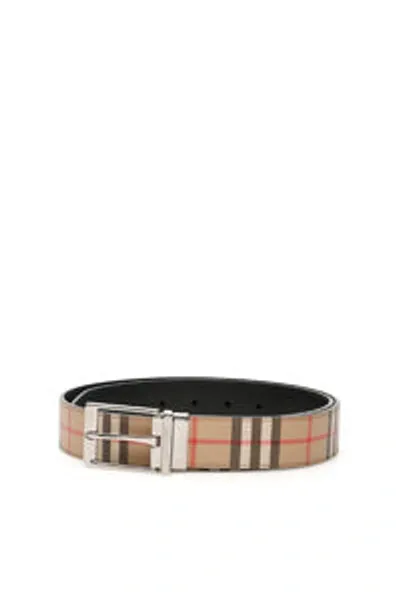 Burberry Reversible Vintage Check Belt In Multi