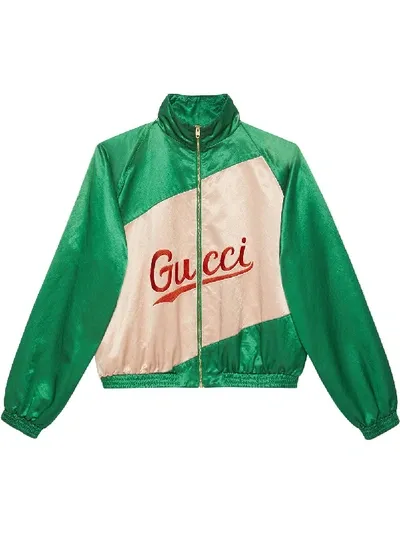 Gucci Script Jacket In Green