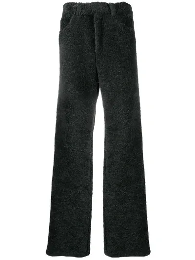 Marni Teddy Wide-leg Trousers In Grey