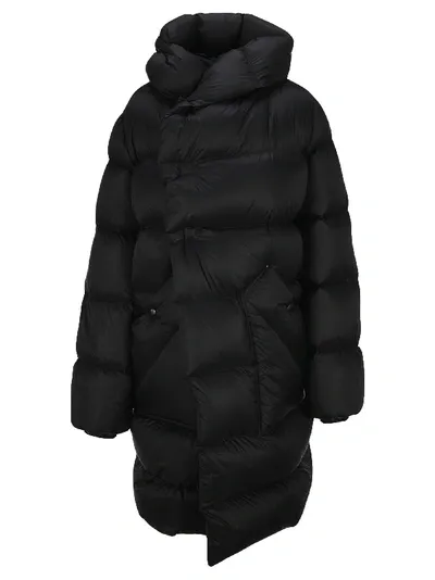 Rick Owens Padded Down Jacket In Black