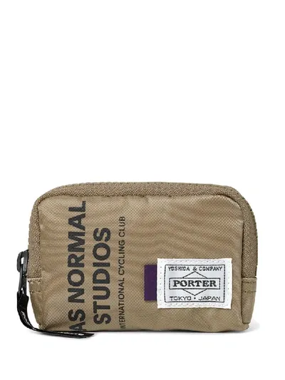 Pas Normal Studios X Porter-yoshida & Co. Brown Coin Case Wallet In Neutrals