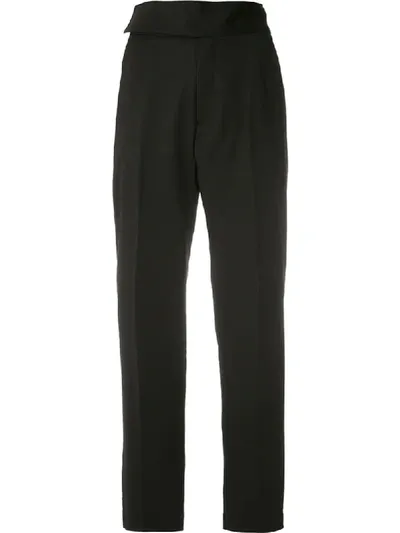 Reinaldo Lourenço Wool High Waisted Trousers In Black