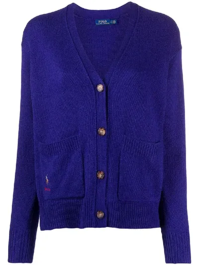 Polo Ralph Lauren V-neck Cardigan In Blue