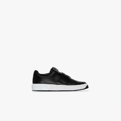 Balmain Black B-court Leather Sneakers