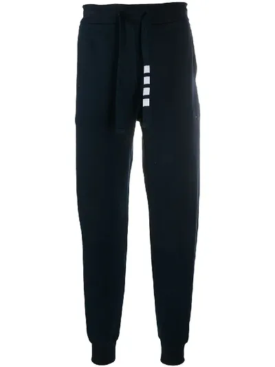 Thom Browne 4-bar Detail Track Pants In Blue