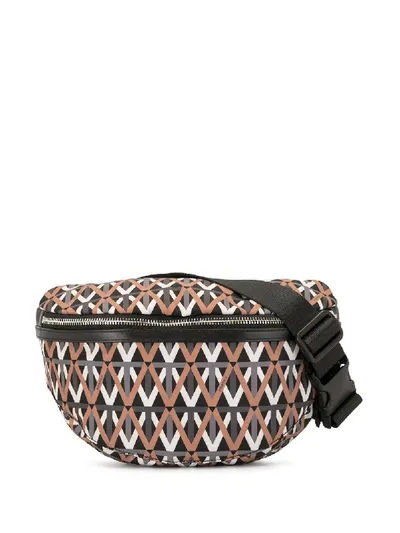 Ports V Geometric Pattern Belt Bag In Multicolour