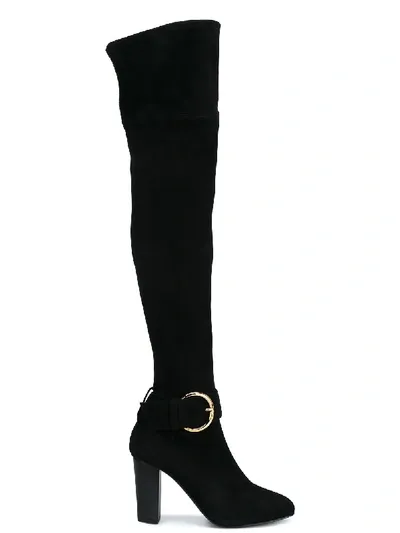 Giuseppe Zanotti Buckle Detail Over-knee Boots In Black