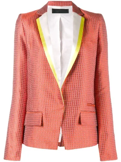 Haider Ackermann Jacquard Blazer In Yellow