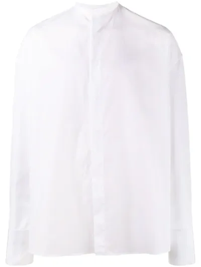 Haider Ackermann Oversized Long Sleeve Shirt In White