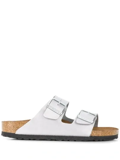 Birkenstock Arizona 30mm Sandals In Silver