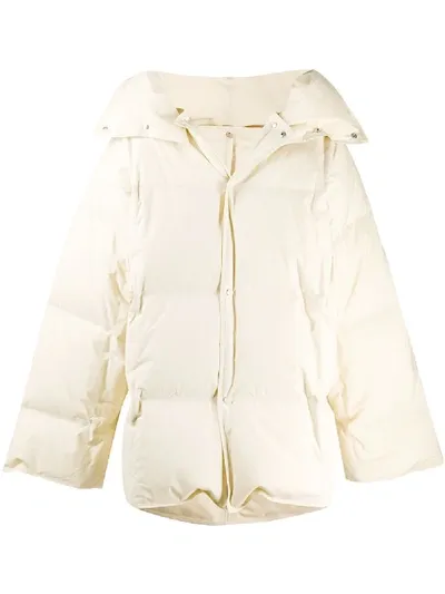 Bottega Veneta Padded Coat In Neutrals