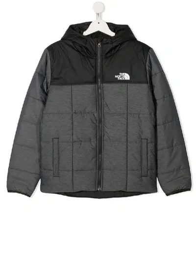 The North Face Kids' Padded Logo Jacket In Grey