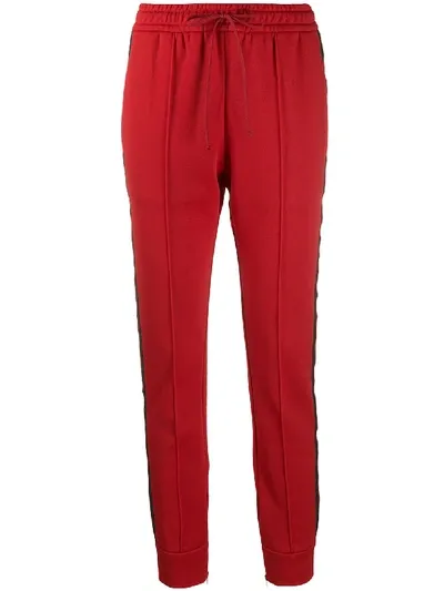 Gucci Slim-fit Drawstring Track Pants In Red