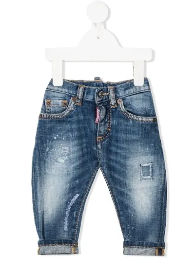 Dsquared2 Babies' Distressed Jeans In Blue