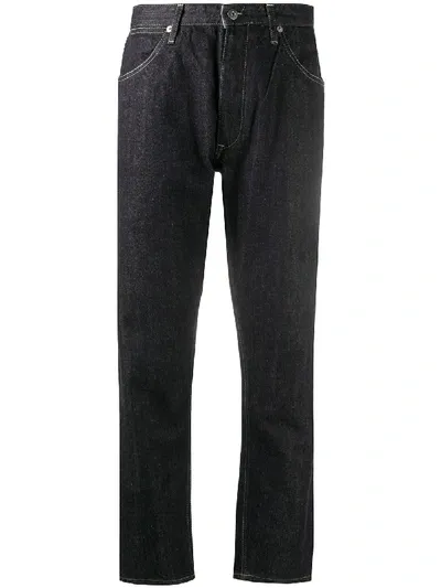 Jil Sander Five-pocket Style Cropped Jeans In Denim