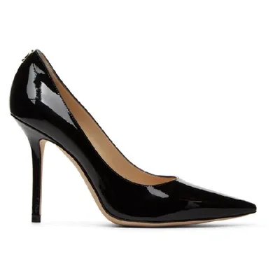 Jimmy Choo 100 Mm Love Patent Leather Pumps In Black