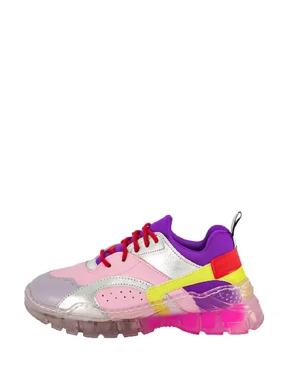 Stella Mccartney Teen Low-top Panelled Sneakers In Multicoloured