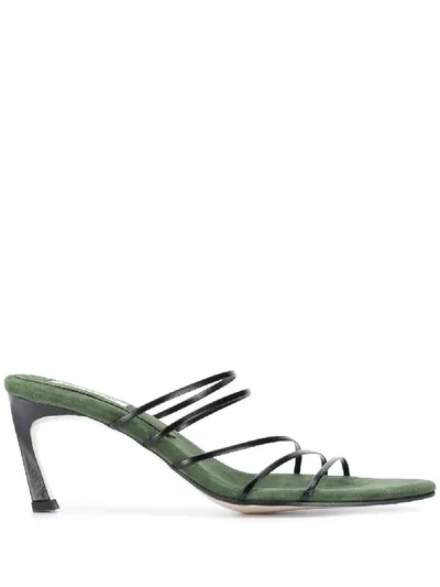 Reike Nen 5-strings Pointed 70mm Sandals In Black