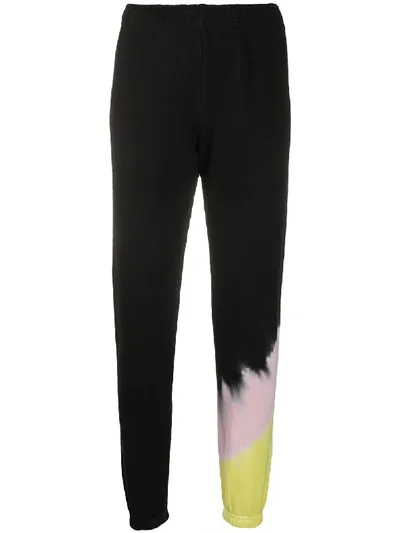 Maisie Wilen Tie-dye Print Track Pants In Black