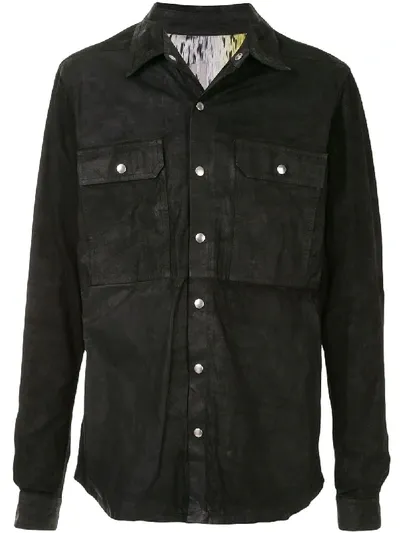 Rick Owens Button-down Jacket In Black