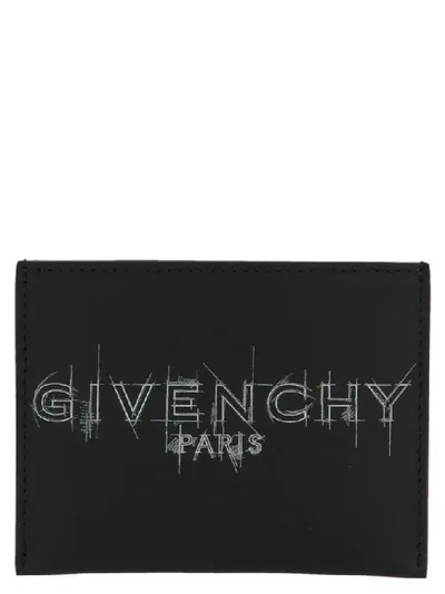 Givenchy Logo Print Cardholder In Black