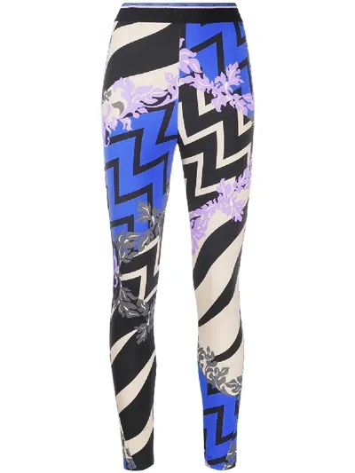 Emilio Pucci X Koché Ep20 Pattern Leggings In Black